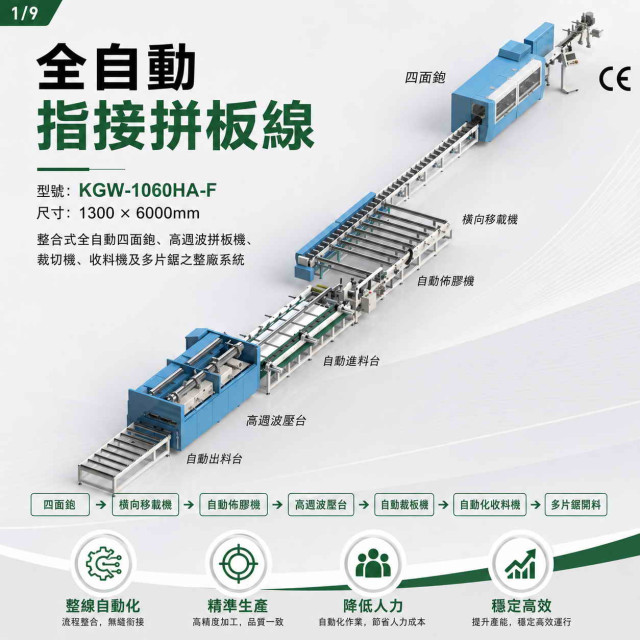 整廠指接板全自動拼板系統